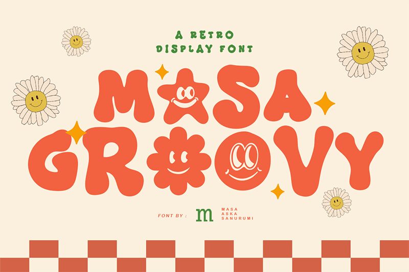 Masa Groovy Schriftart