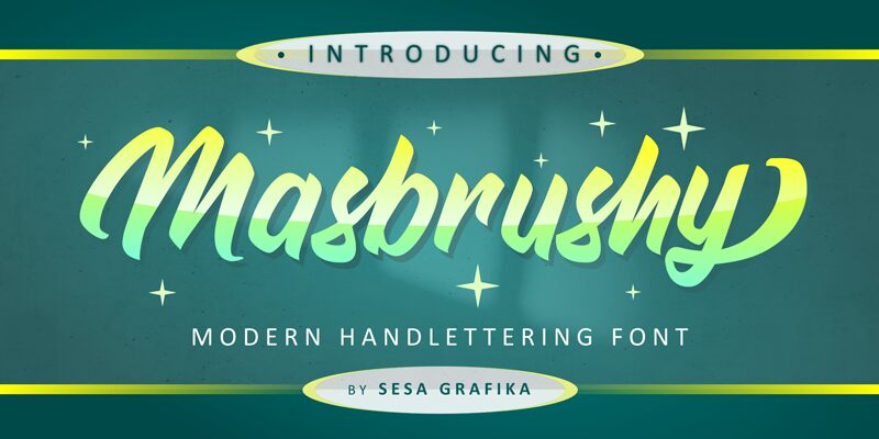 Masbrushy Schriftart