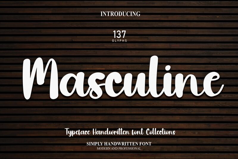 Masculine Schriftart