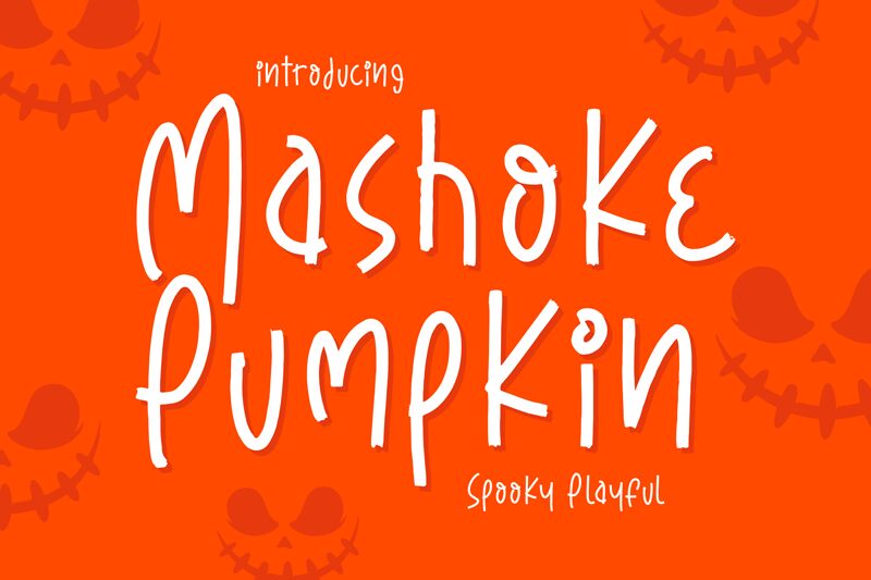 Mashoke Pumpkin Schriftart