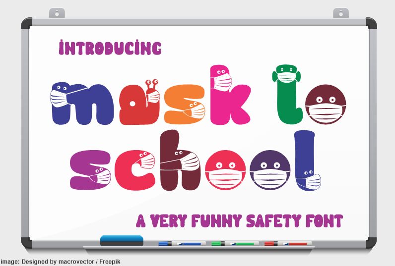 Mask to School Czcionka