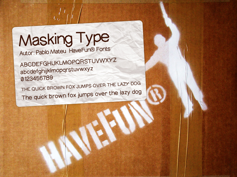 MaskingType Druh písma