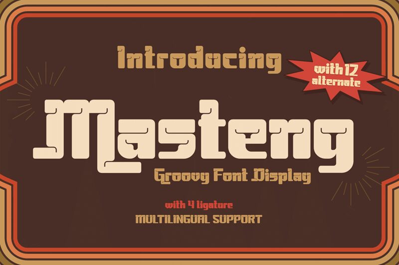 Masteng Schriftart