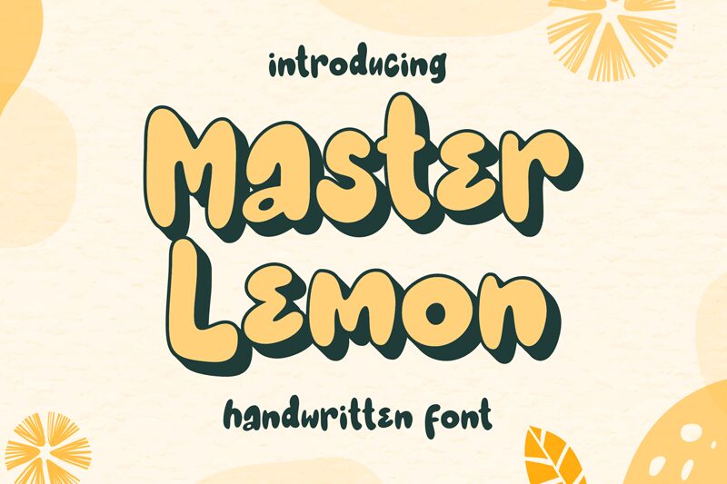 Master Lemon Schriftart