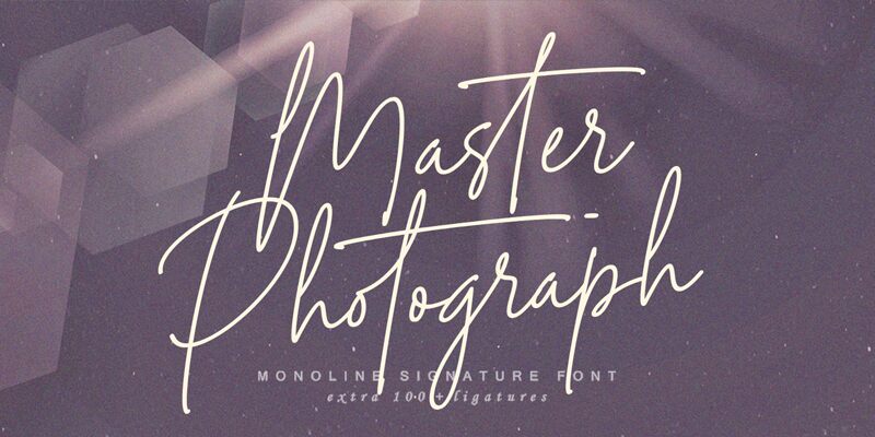 Master Photograph Schriftart