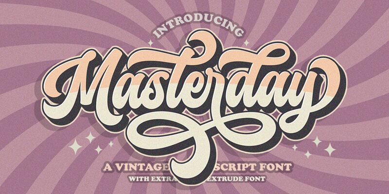 Masterday Schriftart
