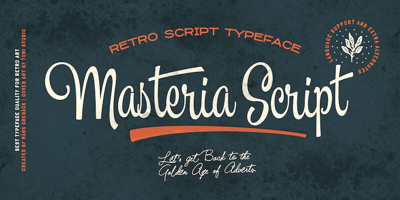 Masteria Script Druh písma