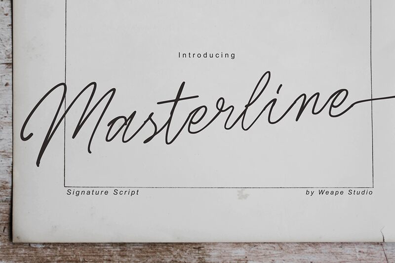 Masterline Schriftart
