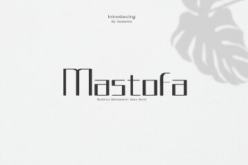 Mastofa Schriftart