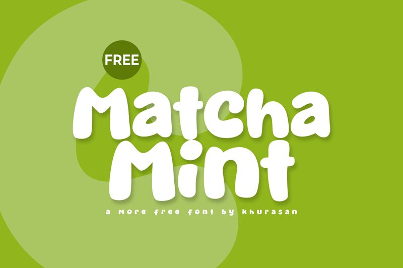 Matcha Mint font presentation and specimen