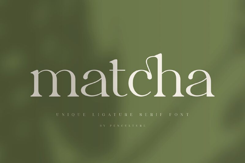 matcha Schriftart