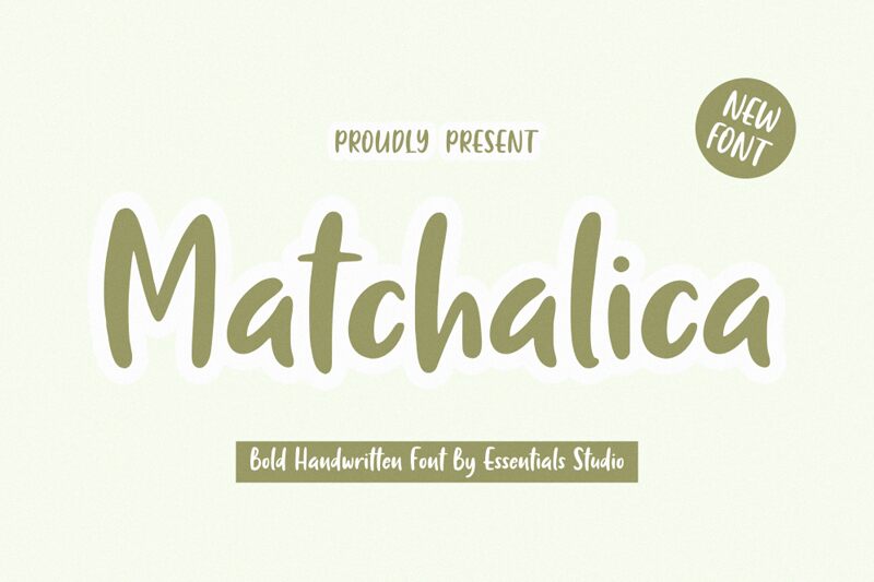 Matchalica Schriftart