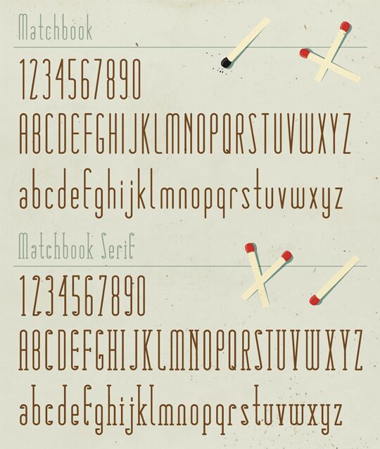 Matchbook Carattere