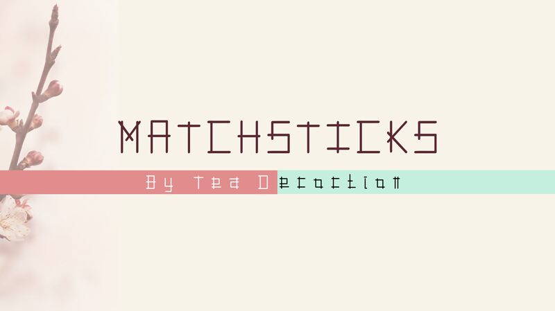 MatchSticks Czcionka