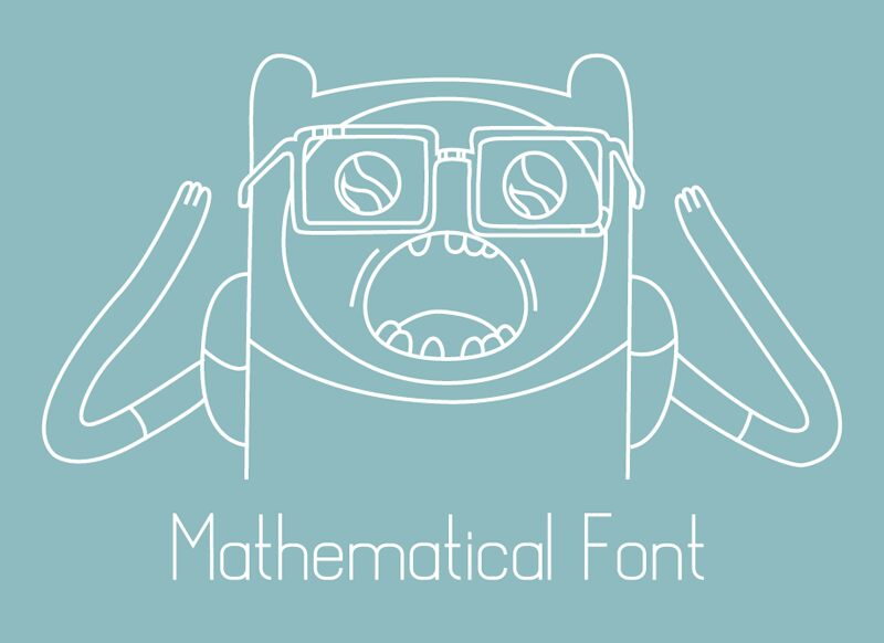 Mathematical Schriftart