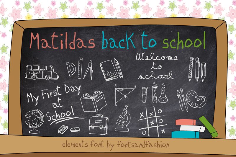 MATILDAS BACK TO SCHOOL_Demo Schriftart
