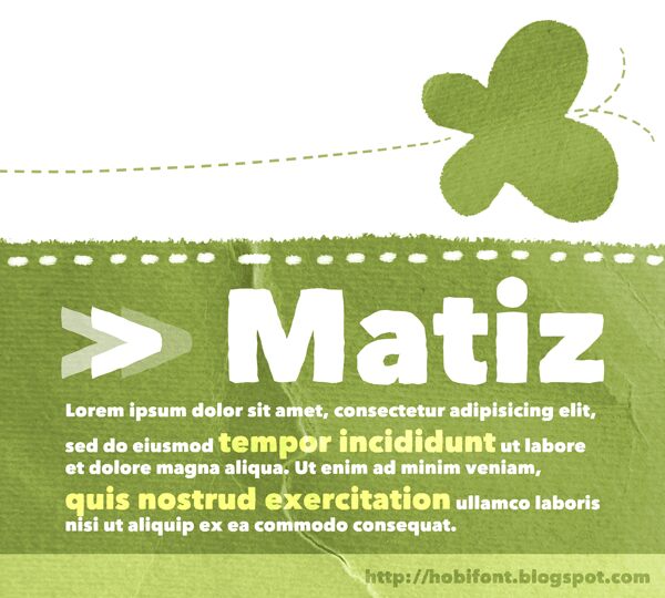 Matiz Schriftart