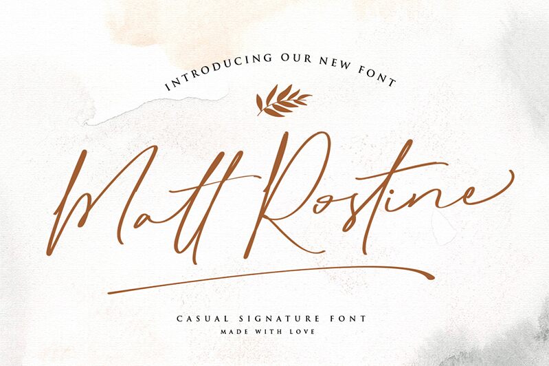 Matt Rostine Schriftart