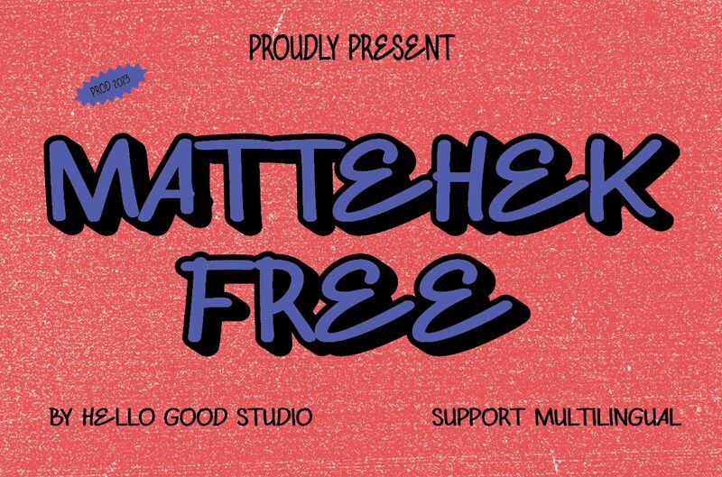 MATTEHEK FREE Schriftart