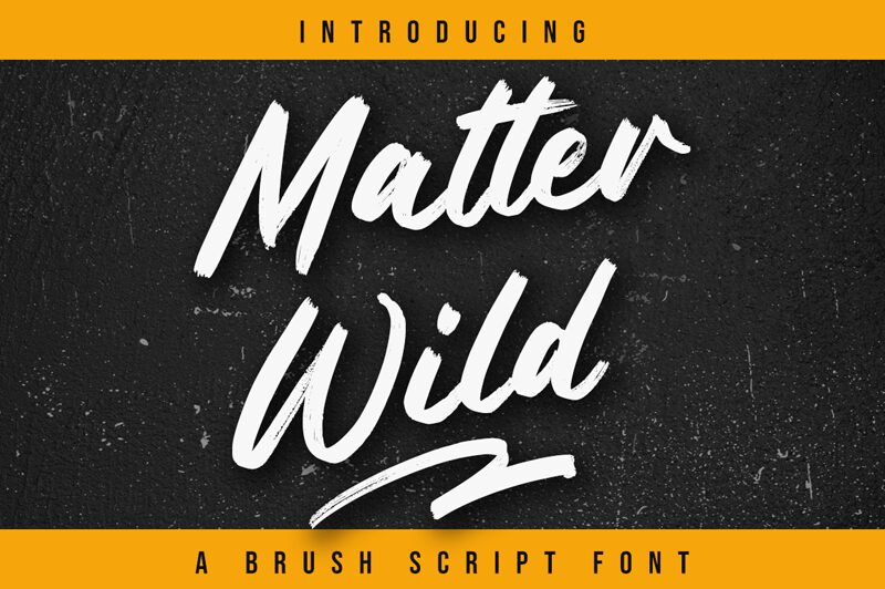 Matter Wild Schriftart