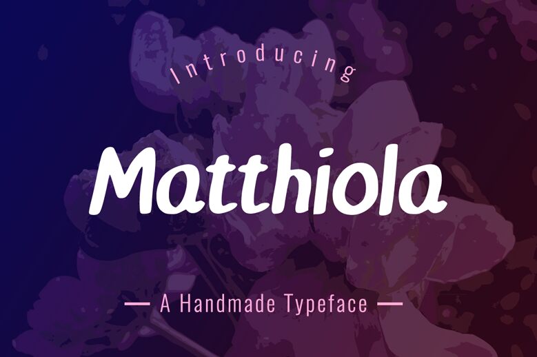 Matthiola Schriftart