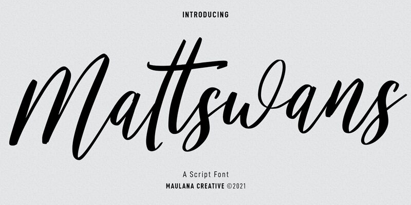 Mattswans Druh písma