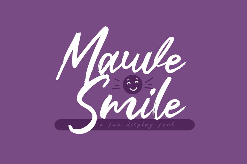 Mauve Smile الخط 