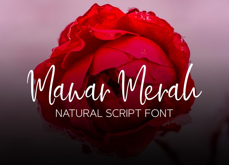 Mawar Merah Czcionka