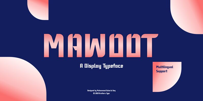 Mawoot Schriftart