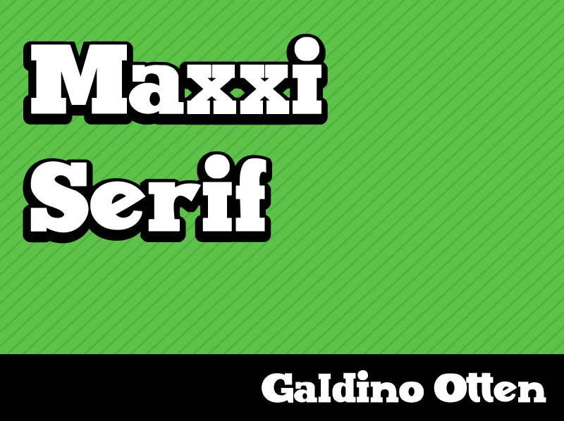Maxxi Serif Schriftart