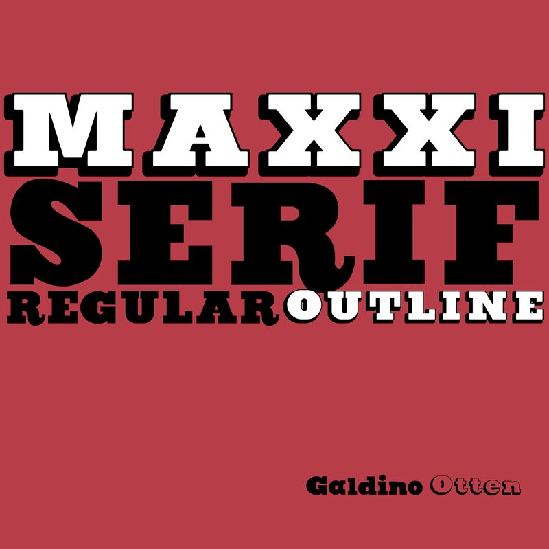 Maxxi Serif Schriftart