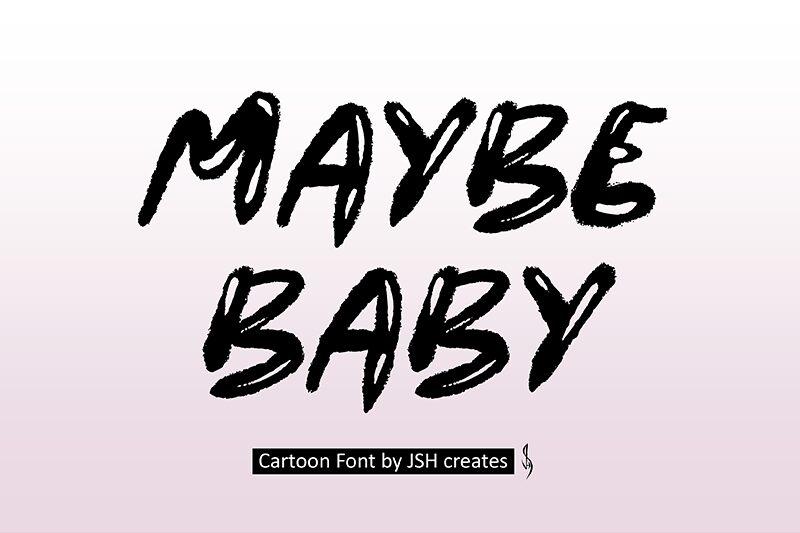 Maybe Baby Schriftart