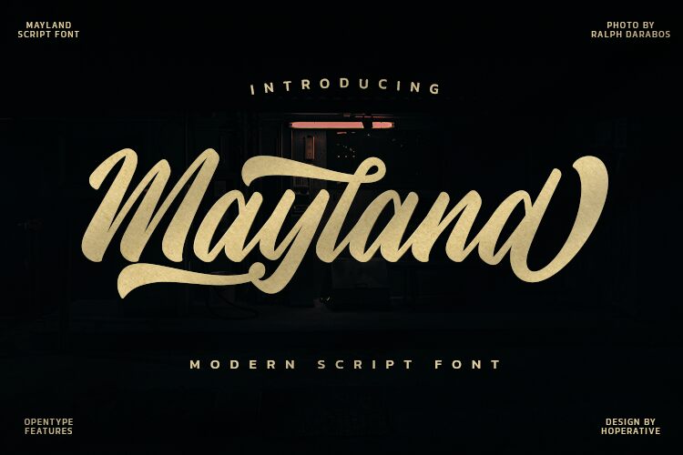 Mayland Schriftart