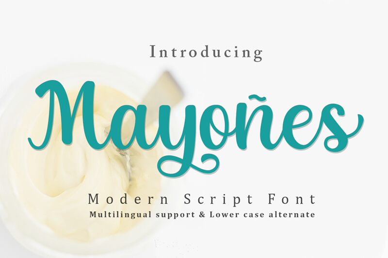 Mayones Schriftart