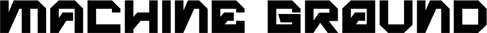 Machine Ground Display Personal Use Display шрифт