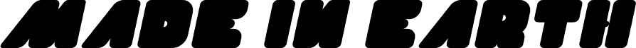 Náhled písma MADE IN EARTH Italic