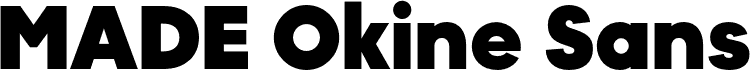 MADE Okine Sans PERSONAL USE Black