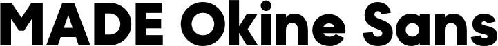 MADE Okine Sans PERSONAL USE Bold