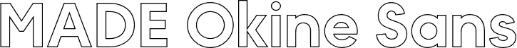MADE Okine Sans PERSONAL USE Medium Outline