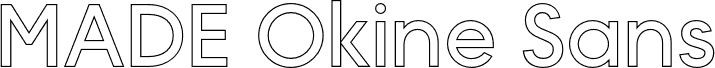 MADE Okine Sans PERSONAL USE Regular Outline