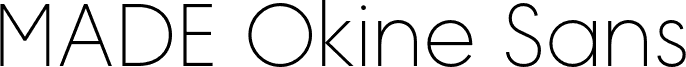 MADE Okine Sans PERSONAL USE Thin