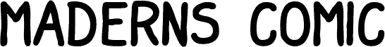 Maderns Comic font