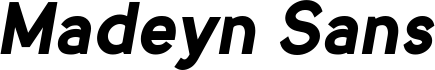 MadeynSans Bold Italic