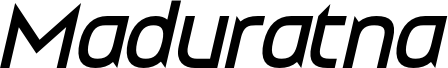 Maduratna Regular Italic