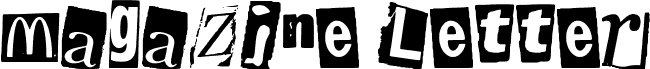 Magazine Letter By Brnt Regular