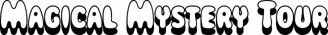 Anteprima del carattere Magical Mystery Tour Outline Shadow