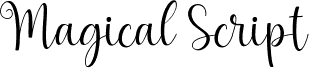 Попередній перегляд шрифту magicalscript-Regular