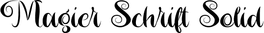 Magier Schrift Solid