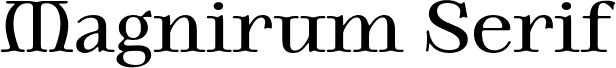 Magnirum Serif PERSONAL USE Regular