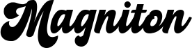 Preview of the Magniton Demo font